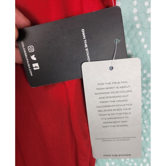 Arkansas Razorbacks NWT Polo Colosseum Mens Large Red Embroidered - Picture 7 of 10